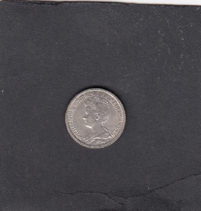 Beschrijving: 25 Cent WILHELMINA  